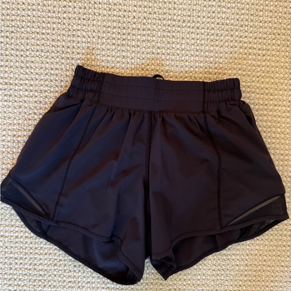 Lululemon Athletica Black Athletic Shorts with Moisture-Wicking Fabric